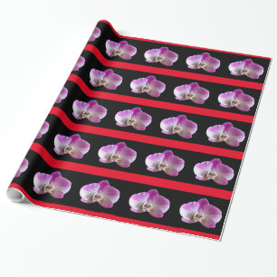 Papier Cadeau Orchid de Purple et White