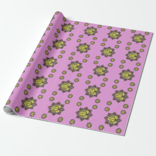 Papier Cadeau Oreiller à lancer Motif à fleurs Mandala