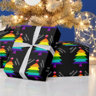 Papier Cadeau Original 8 bandes LGBT Pride Drapeau LGBTQ Noël