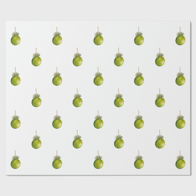 Papier Cadeau Ornament Christmas Paper  (Plat)