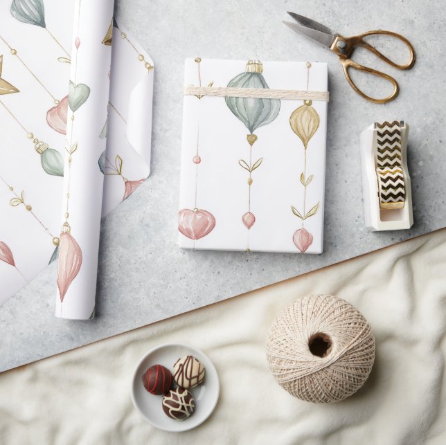 Papier Cadeau Ornement de pendage subtil (Artisanat)