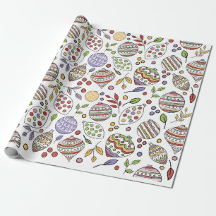 Papier Cadeau Ornements festifs