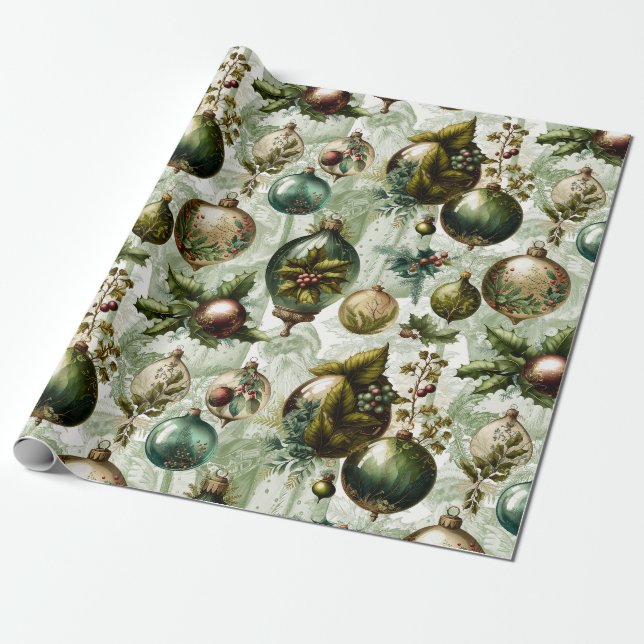 Papier Cadeau Ornements victoriens chic II (Déroulé)