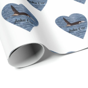 Papier Cadeau Orque tueuse de John Coe personnalisable enveloppe