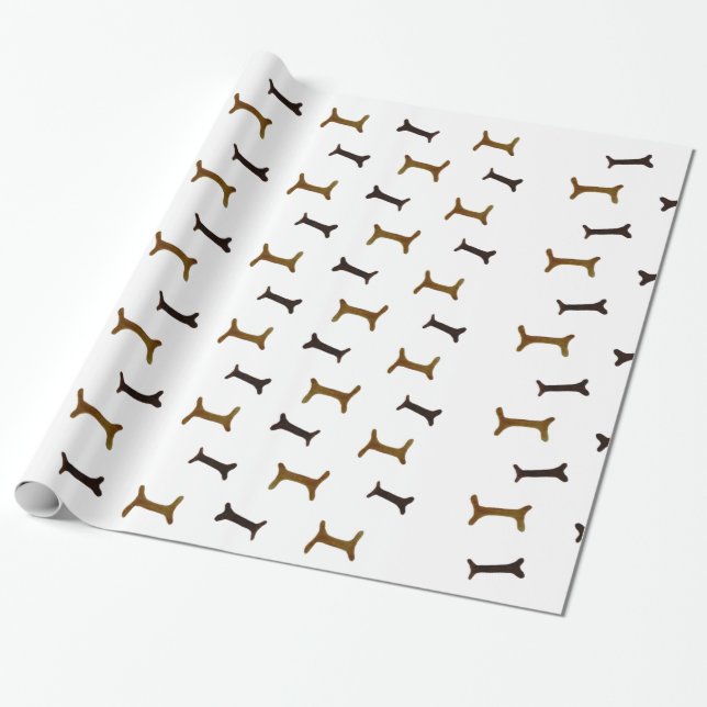 Papier Cadeau Os de chien (Déroulé)