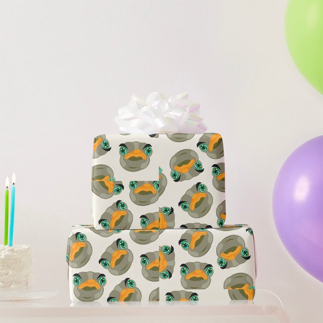 Papier Cadeau Ostrich Bird Motif (Créateur téléchargé)