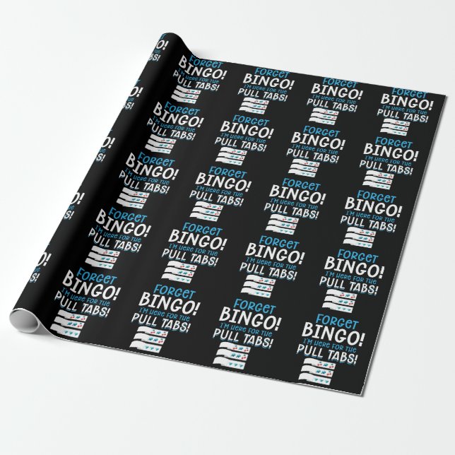 Papier Cadeau Oublier Bingo Lucky Pull Onglet (Déroulé)