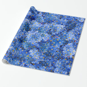 Papier Cadeau Oubliez-moi le Motif à fleurs