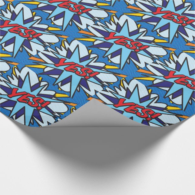 Papier Cadeau OUI Art Pop Bande Dessinée (Coin)