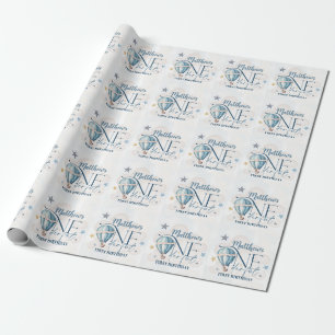 Papier Cadeau Ours dans un papier d'enveloppement de matte de ba