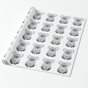 Papier Cadeau Ours de koala mignon