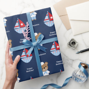 Papier Cadeau Ours de mer doux