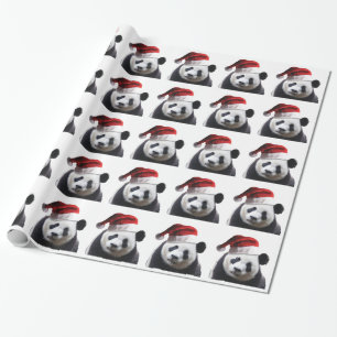 Papier Cadeau Ours de panda Noël