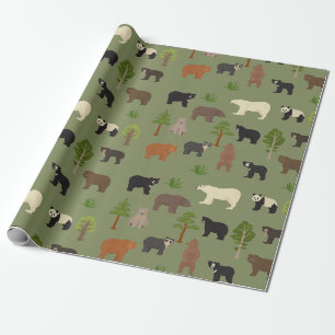 Papier Cadeau Ours du monde