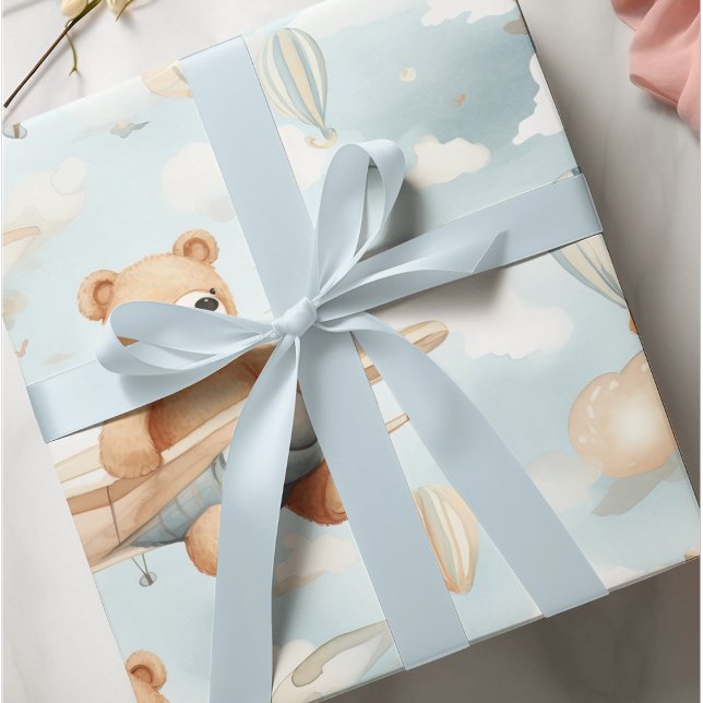 Papier Cadeau Ours en peluche et enfants en peluche Motif sans c (Créateur téléchargé)