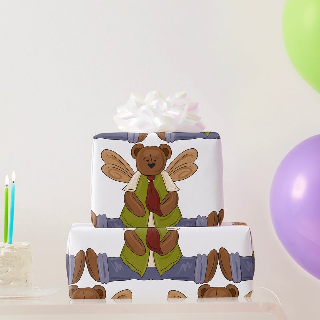 Papier Cadeau Ours en peluche Steampunk avec ailes de fées (Créateur téléchargé)