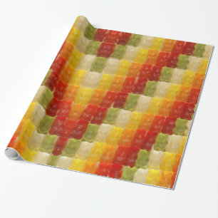 Papier Cadeau ours gommeux - giftwrap