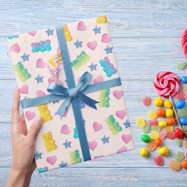 Papier Cadeau Ours Gummy Colos Jelly Candy Kids (Créateur téléchargé)