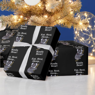 Papier Cadeau Ours Koala Drôle