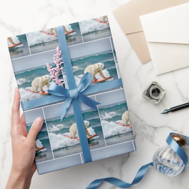 Papier Cadeau Ours polaire (Cadeaux)