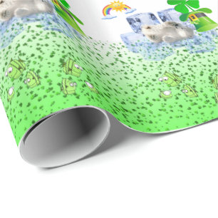 Papier Cadeau Ours polaire de la Saint-Patrick