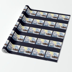 Papier Cadeau Ours Polaires, Walrus Et Phoques