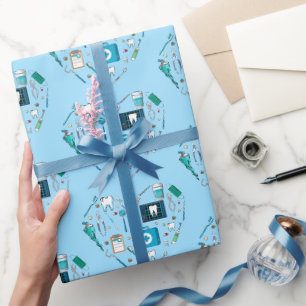 Papier Cadeau Outil dentaire amusant Coeur