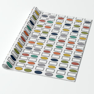 Papier Cadeau Ovales et rectangles - Mélangés