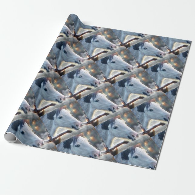 Papier Cadeau Owl Horse et Beautful (Déroulé)