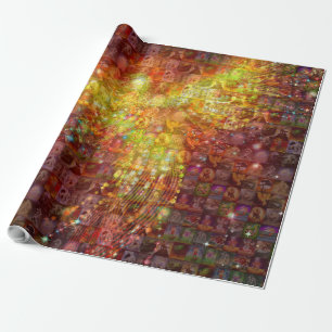 Papier Cadeau P est pour Phoenix Mosaic