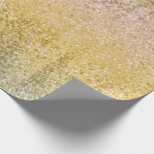 Papier Cadeau Paillettes de luxe snob de parties scintillantes (Coin)