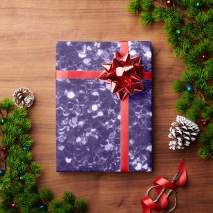 Papier Cadeau Paillettes violet ultra violet foncé scintillantes