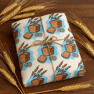 Papier Cadeau Pain complet rustique Cuisine de ferme