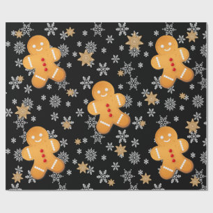 Papier Cadeau Pain d'épices Homme Pain d'épices Cookies Flakes à