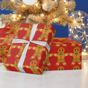 Papier Cadeau Pain d'épices Motif - Papier à envelopper