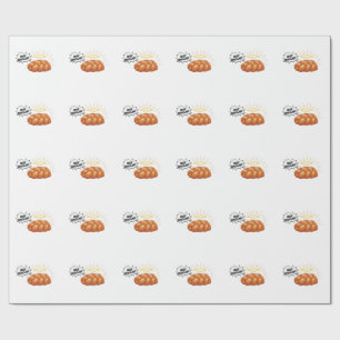 Papier Cadeau Pain juif juif de Saint-Challah Hanoukka