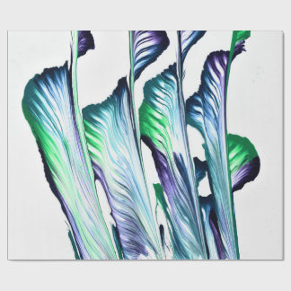 Papier Cadeau Pain Remover 1 Purple Green Wrapping Paper