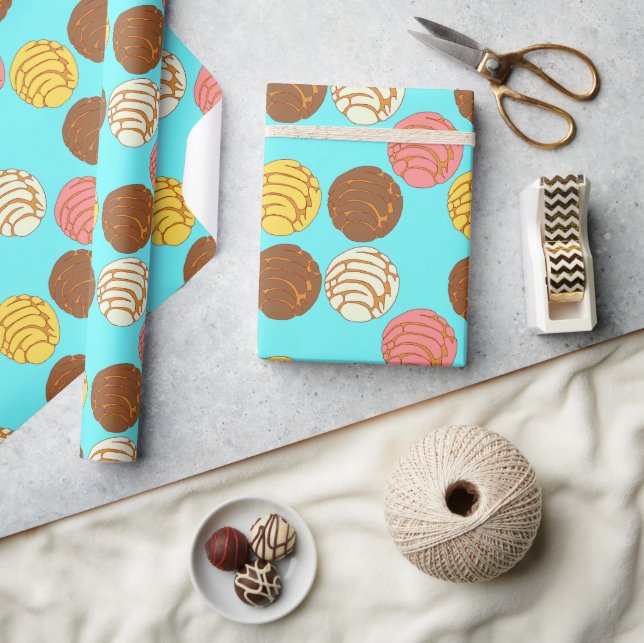 Papier Cadeau Pain sucré mexicain Pan Dulce Conchas (Artisanat)