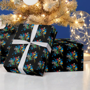 Papier Cadeau Paintball Warriors Tache de Peinture Sports 