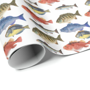 Papier Cadeau Painted Fish