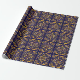 Papier Cadeau Paisley Elegance : Motif de design textile