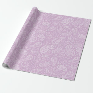 Papier Cadeau Paisley lilas floral