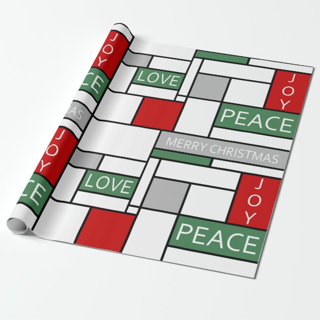 Papier Cadeau Paix, amour, joie (Déroulé)