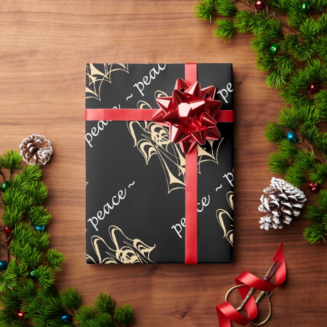 Papier Cadeau Paix ! Papier de recouvrement d'anges (Cadeau de vacances)