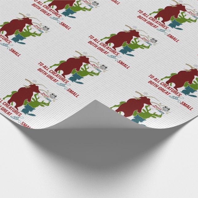 Papier Cadeau Paix sur Terre à toutes les créatures Bois (Coin)