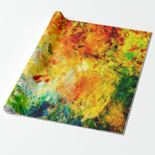 Papier Cadeau Palette Artiste Colorée