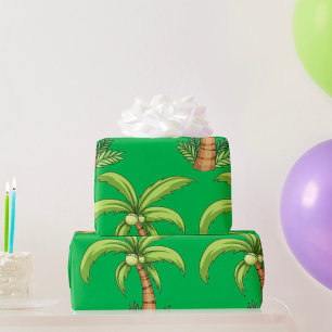 Papier Cadeau Palm Tree Beach Tropical et Ile Vibes