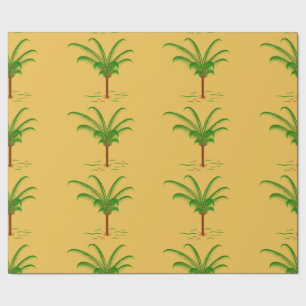 Papier Cadeau Palmier tropical