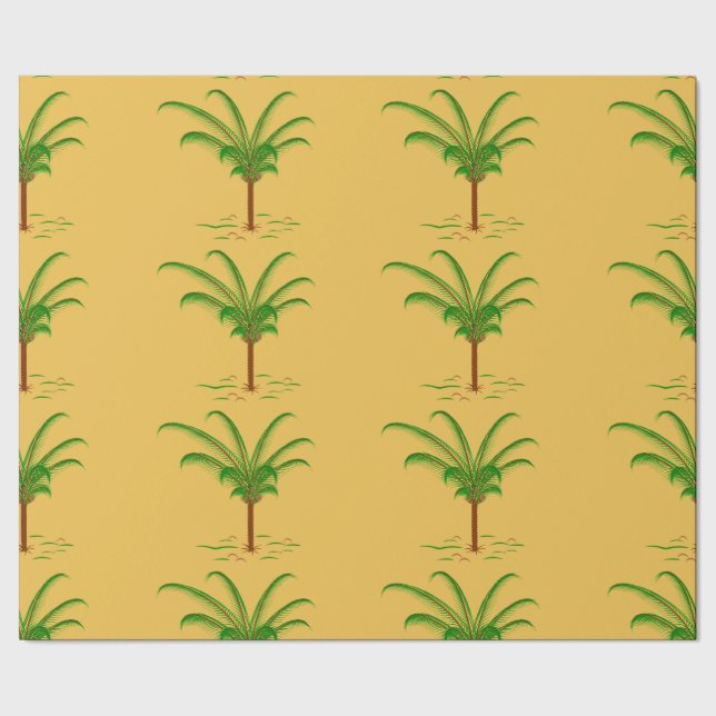 Papier Cadeau Palmier tropical (Couture)