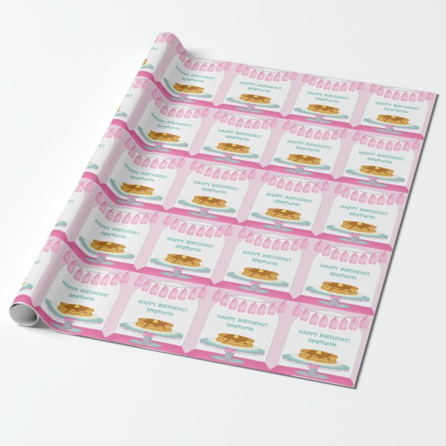 Papier Cadeau Pancakes et pyjamas (Déroulé)
